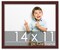 14x11 Solid Wood Picture Frame with UV-Resistant Acrylic & Acid-Free Backing, Available in 6 Finishes: Matte Black, Matte White, Metallic Bronze, Silver, Natural Wood Grain & Mahogany